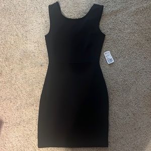Black fitted dress